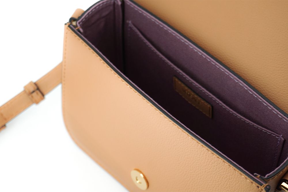 Versace Brown Calf Leather Shoulder Bag | Fashionsarah.com