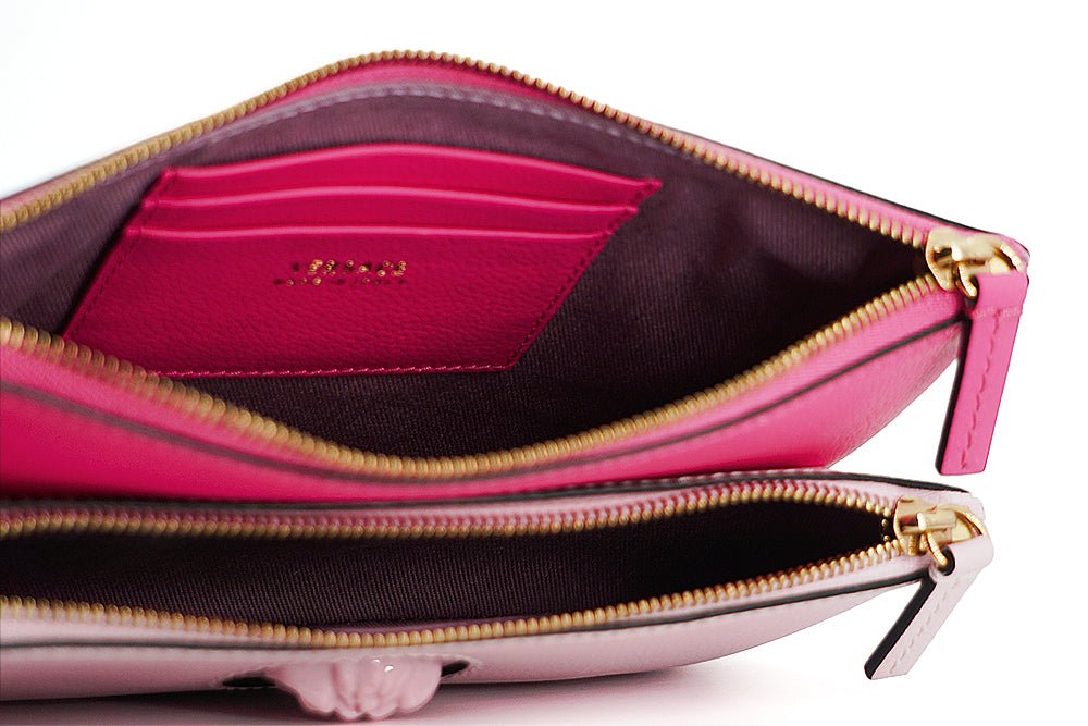 Versace Pink Calf Leather Pouch Bag | Fashionsarah.com