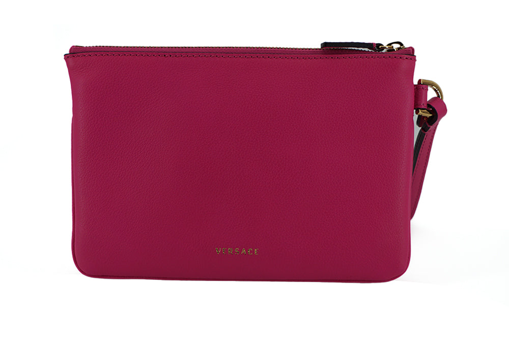 Versace Pink Calf Leather Pouch Bag | Fashionsarah.com