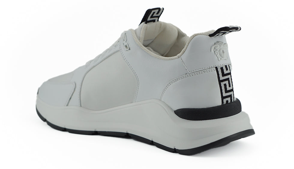 Versace White Calf Leather Sneakers | Fashionsarah.com