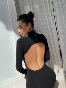 Backless Midi Dress - Fashionsarah.com