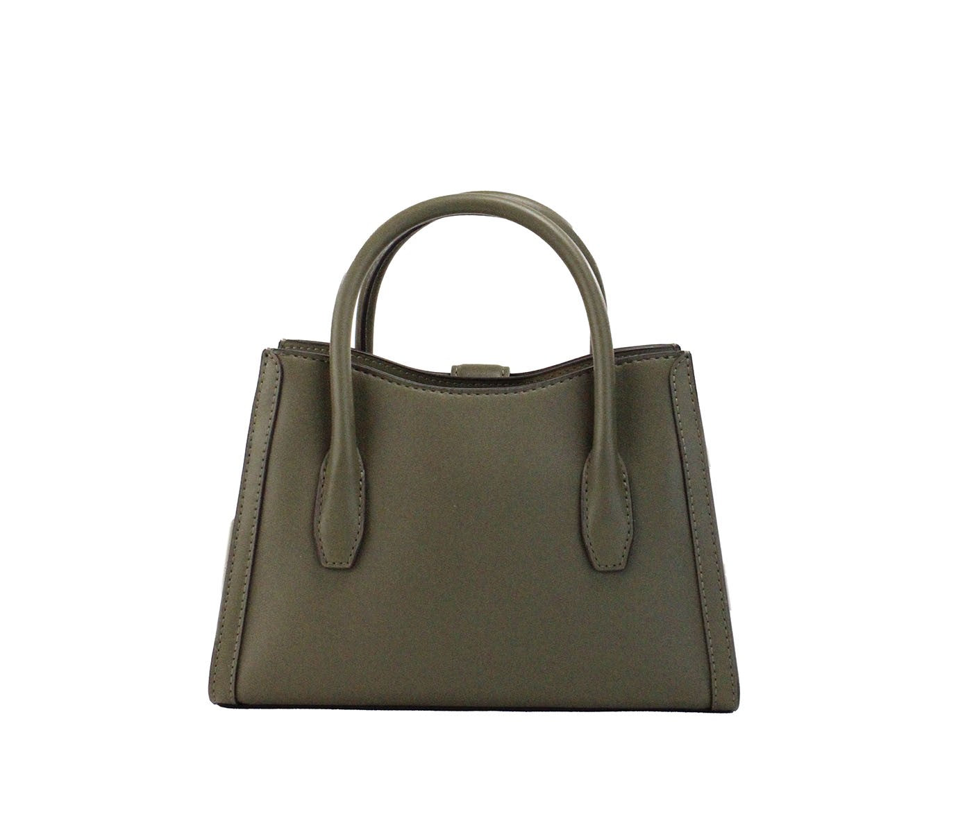Fashionsarah.com Fashionsarah.com Michael Kors Gabby Small Olive Faux Leather Top Zip Satchel Crossbody Bag