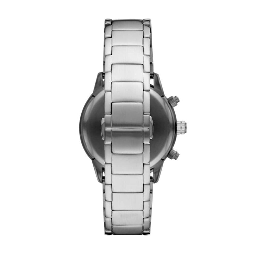 Fashionsarah.com Fashionsarah.com Emporio Armani Silver Steel Chronograph Watch