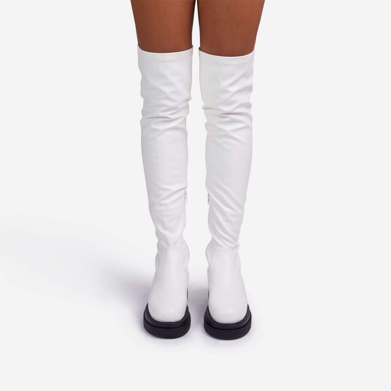 Fashionsarah.com White Biker Boots