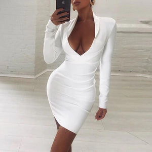 White Elegant Dress - Fashionsarah.com