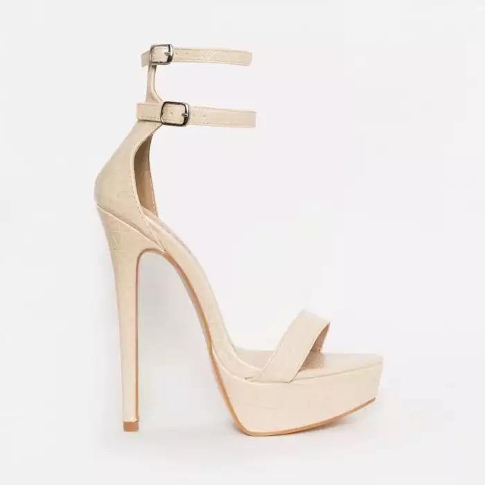 Gladiator Croco Heels | Fashionsarah.com