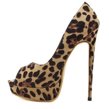 Load image into Gallery viewer, Suede Leopard Platforms - Fashionsarah.com