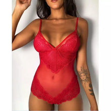 Load image into Gallery viewer, Lace See Through Bodysuit - Fashionsarah.com