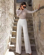 Load image into Gallery viewer, White Sequins Jumpsuits - Fashionsarah.com