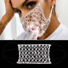 Load image into Gallery viewer, Rhinestone Face Mask - Fashionsarah.com