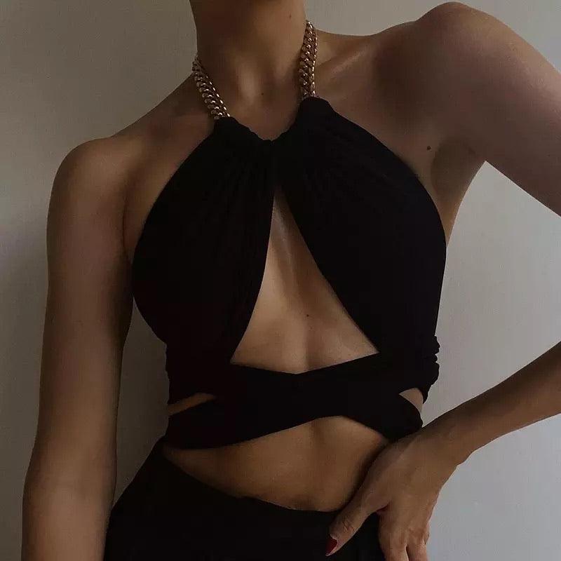 Chain Halter Tops | Fashionsarah.com