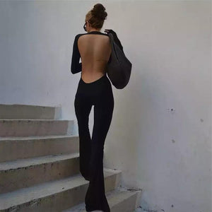 Stretchy Bodycon Jumpsuit - Fashionsarah.com