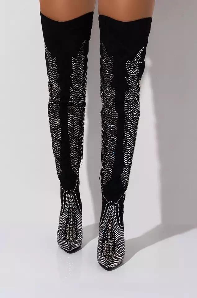 Diamond over the knee boots hotsell