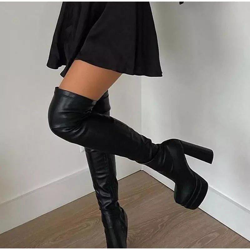 Fashionsarah.com New Platform Over the Knee Boots