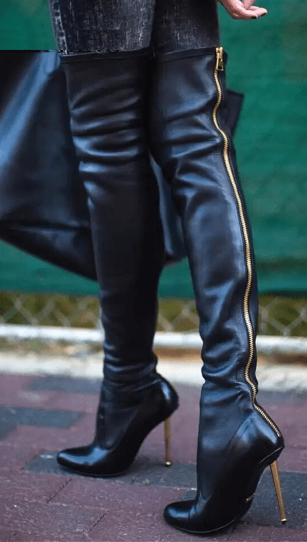 Zipper Knee-High Stiletto Boots | Fashionsarah.com