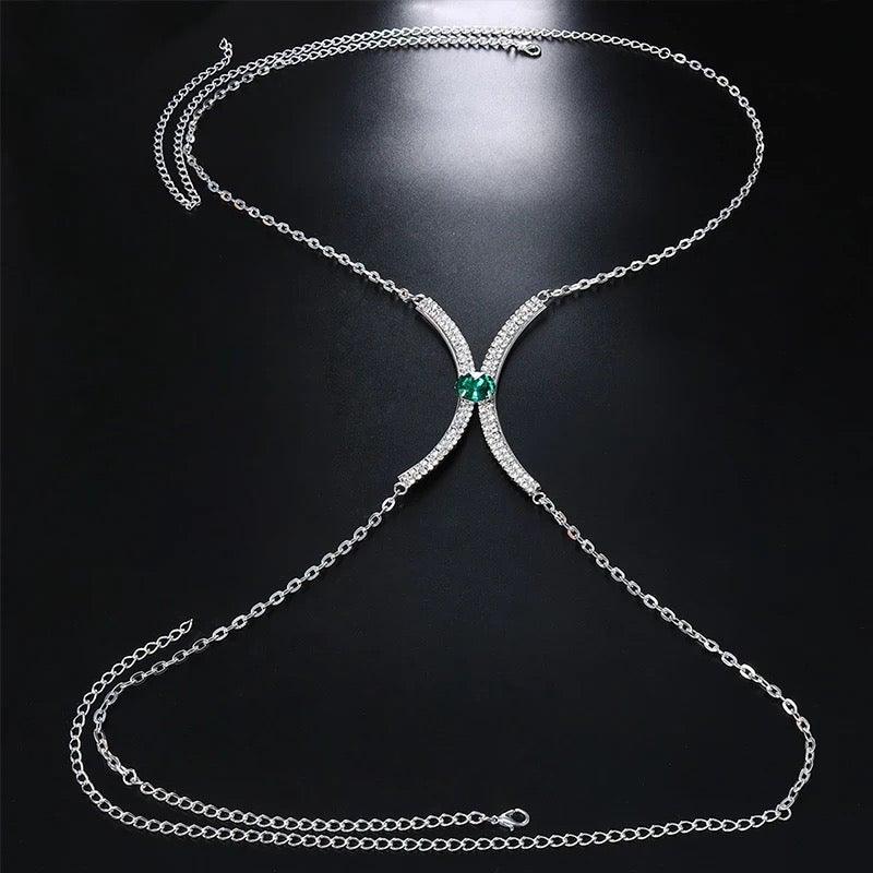 Fashionsarah.com Rhinestone bra chain