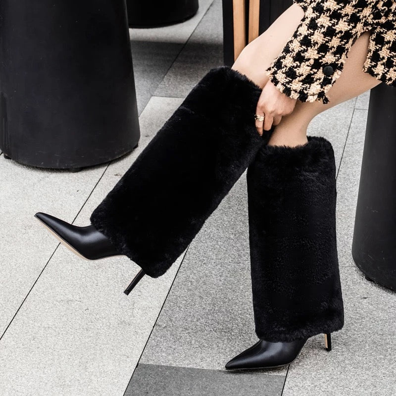 Winter Fur Knee High Boots | Fashionsarah.com