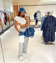 Load image into Gallery viewer, Sport Pants with Denim Pocket - Fashionsarah.com