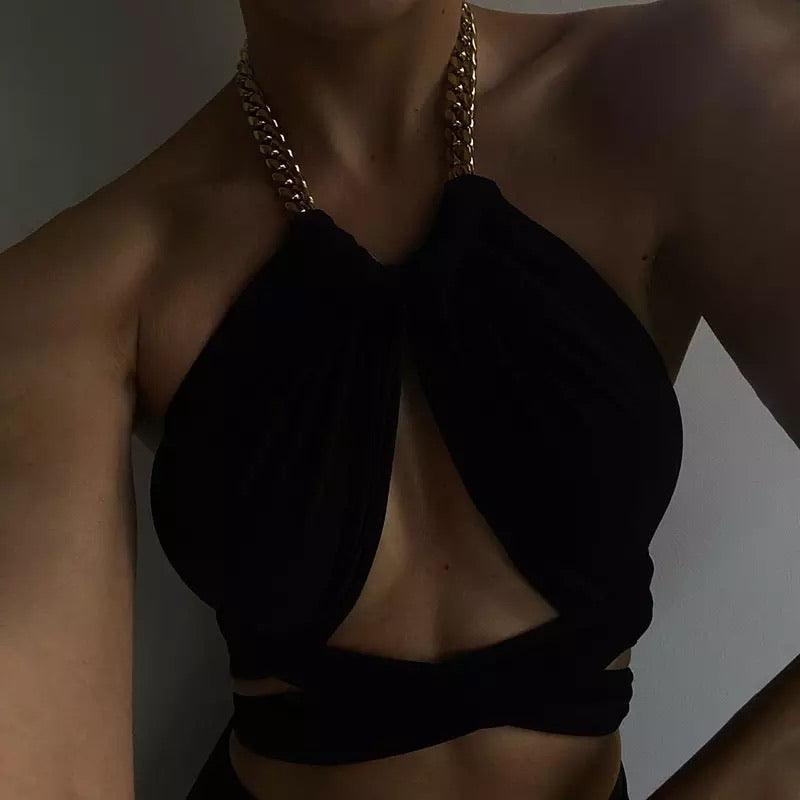 Chain Halter Tops | Fashionsarah.com