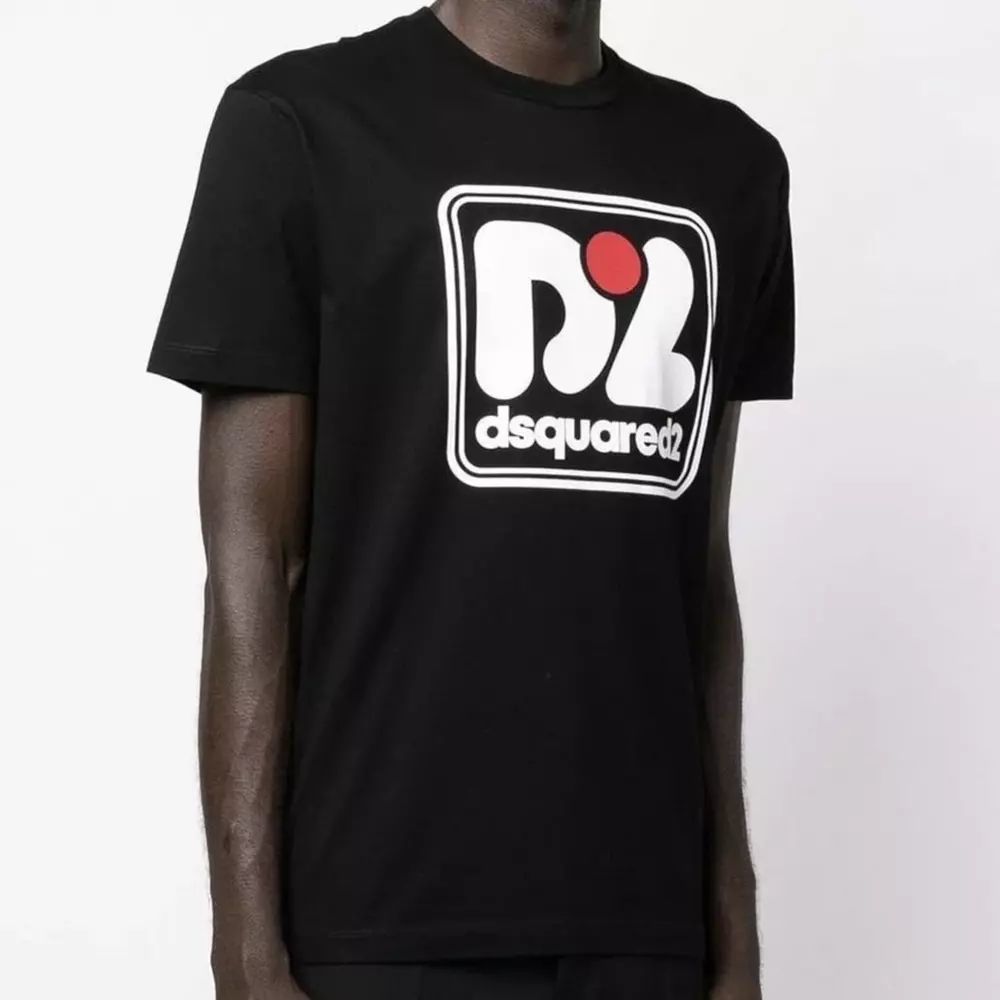 Fashionsarah.com Fashionsarah.com Dsquared² Black Cotton T-Shirt