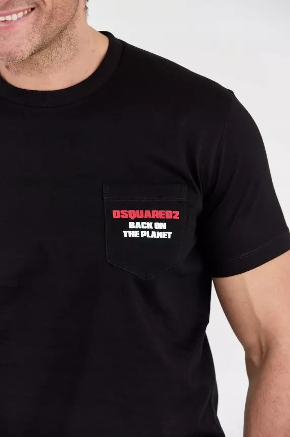 Fashionsarah.com Fashionsarah.com Dsquared² Black Cotton T-Shirt