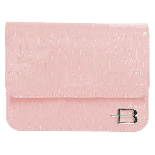 Fashionsarah.com Fashionsarah.com Baldinini Trend Pink Leather Di Calfskin Clutch Bag