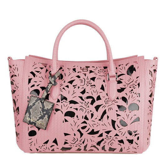 Fashionsarah.com Fashionsarah.com Baldinini Trend Pink Leather Di Calfskin Handbag