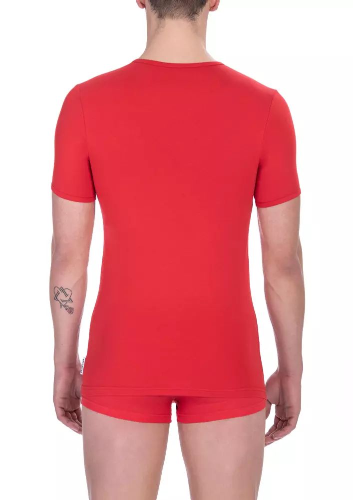 Fashionsarah.com Fashionsarah.com Bikkembergs Red Cotton T-Shirt