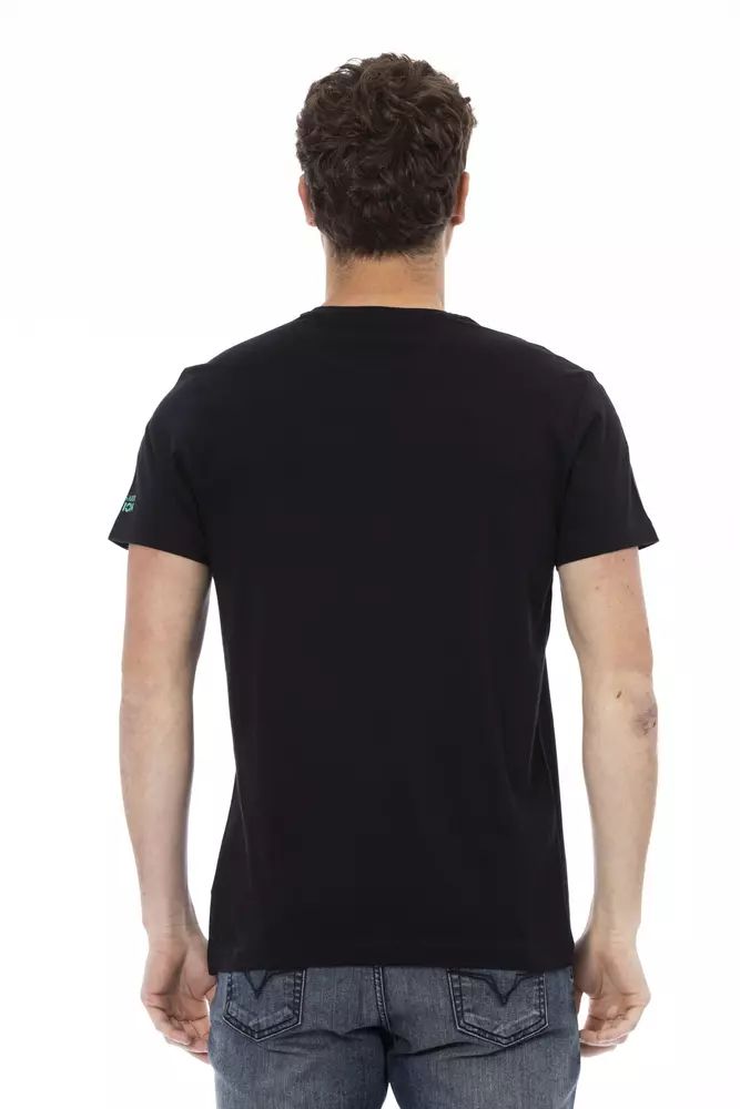 Fashionsarah.com Fashionsarah.com Trussardi Action Black Cotton T-Shirt