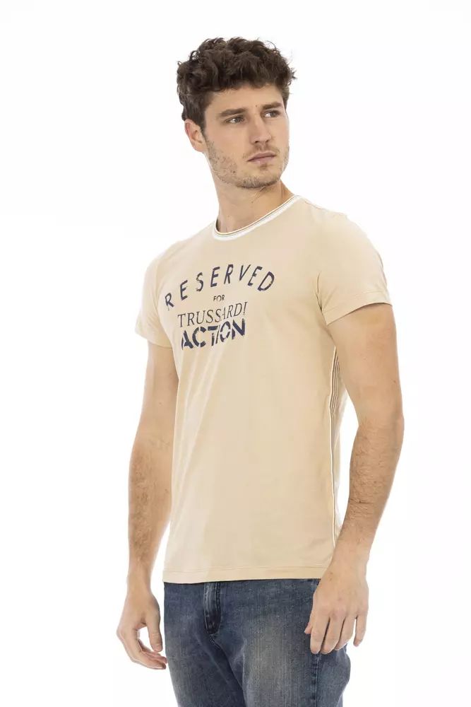 Fashionsarah.com Fashionsarah.com Trussardi Action Beige Cotton T-Shirt