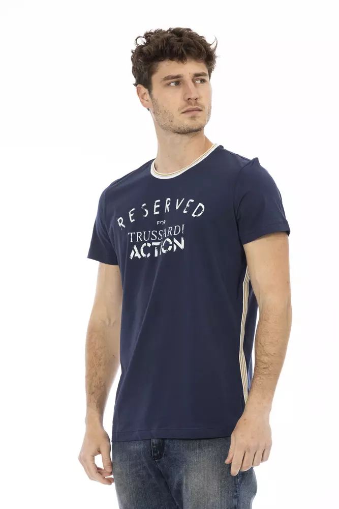 Fashionsarah.com Fashionsarah.com Trussardi Action Blue Cotton T-Shirt