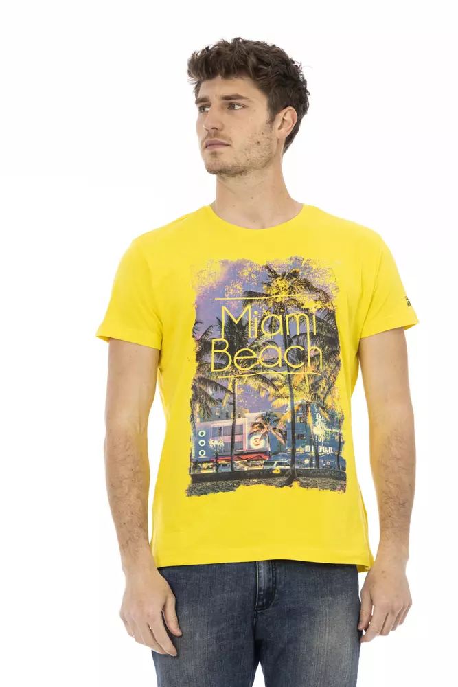 Fashionsarah.com Fashionsarah.com Trussardi Action Yellow Cotton T-Shirt