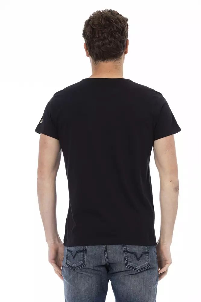 Fashionsarah.com Fashionsarah.com Trussardi Action Black Cotton T-Shirt
