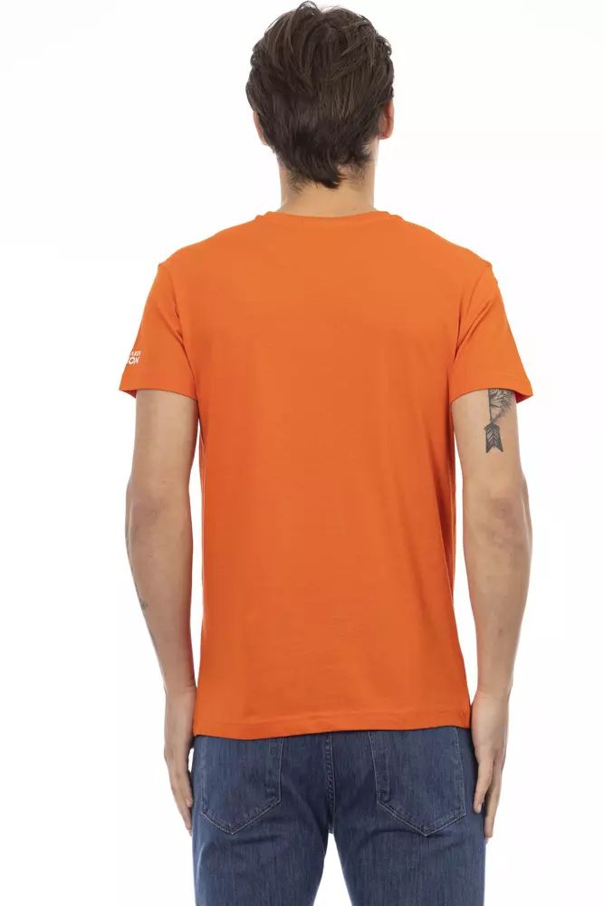 Fashionsarah.com Fashionsarah.com Trussardi Action Orange Cotton T-Shirt