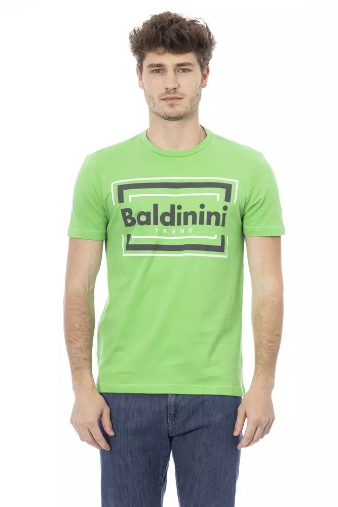 Fashionsarah.com Fashionsarah.com Baldinini Trend Green Cotton T-Shirt