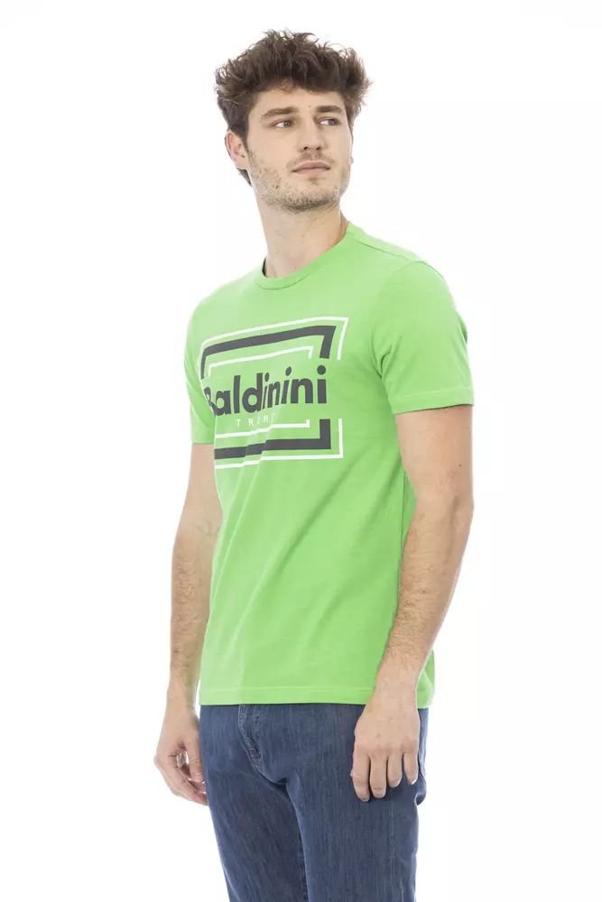 Fashionsarah.com Fashionsarah.com Baldinini Trend Green Cotton T-Shirt