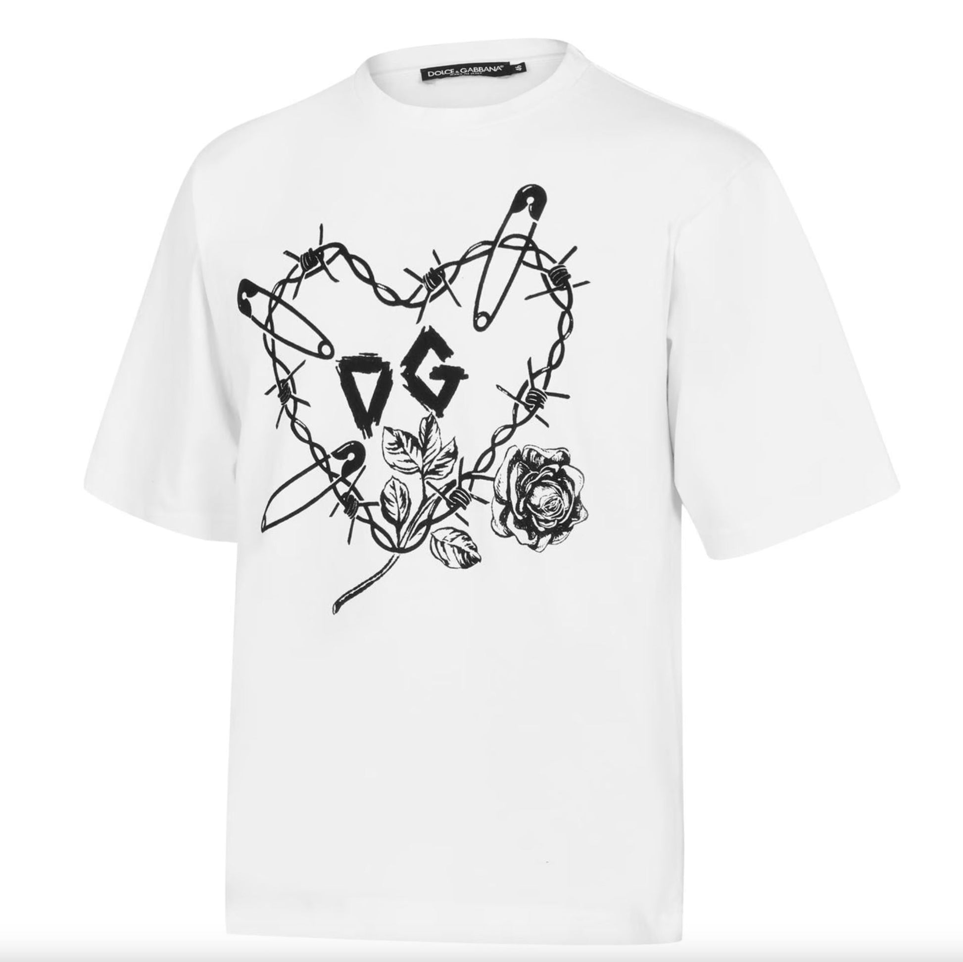 Fashionsarah.com Fashionsarah.com Dolce & Gabbana White Cotton T-Shirt