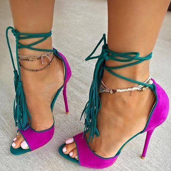 Fashionsarah.com Lace-Up Gladiator Heels