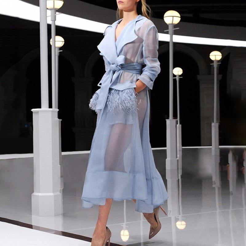Fashionsarah.com Blue Windbreaker Dress