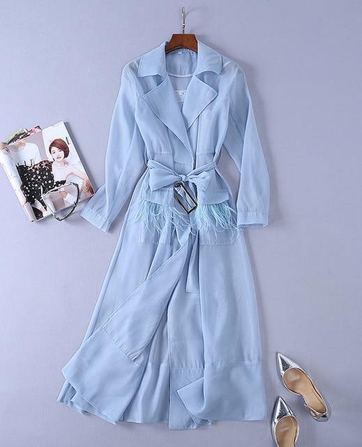 Fashionsarah.com Blue Windbreaker Dress