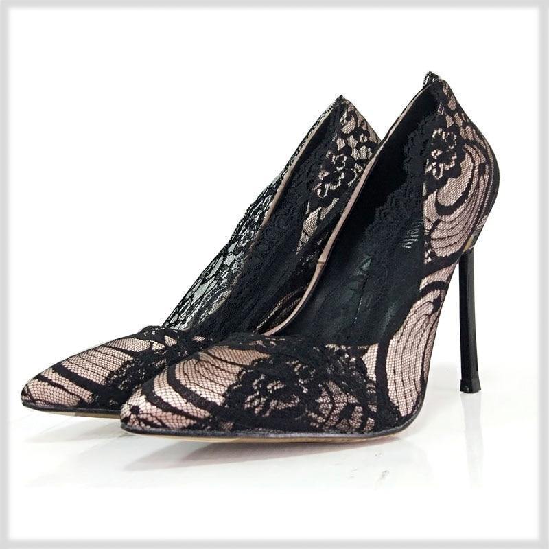 Hot Lace High Heels | Fashionsarah.com