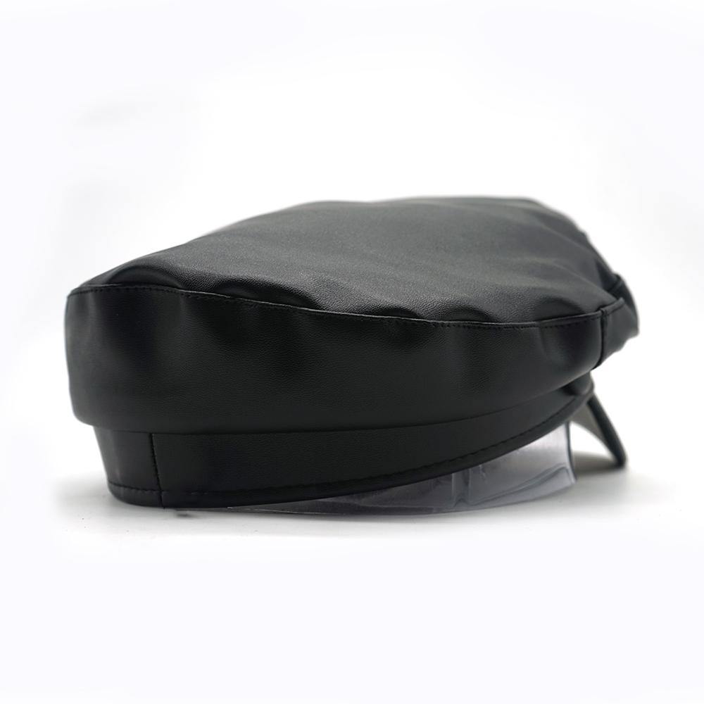 Leather Military Cap | Fashionsarah.com