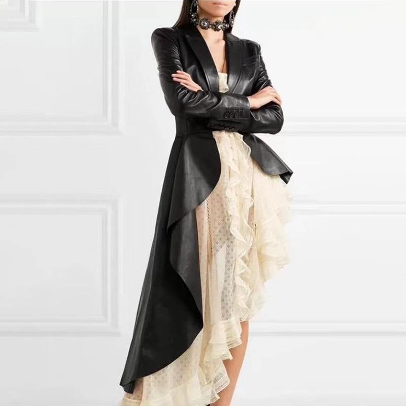 Fashionsarah.com Leather Windbreaker Coat