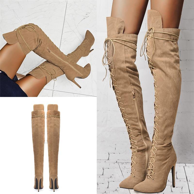 Lace up Long Boots | Fashionsarah.com