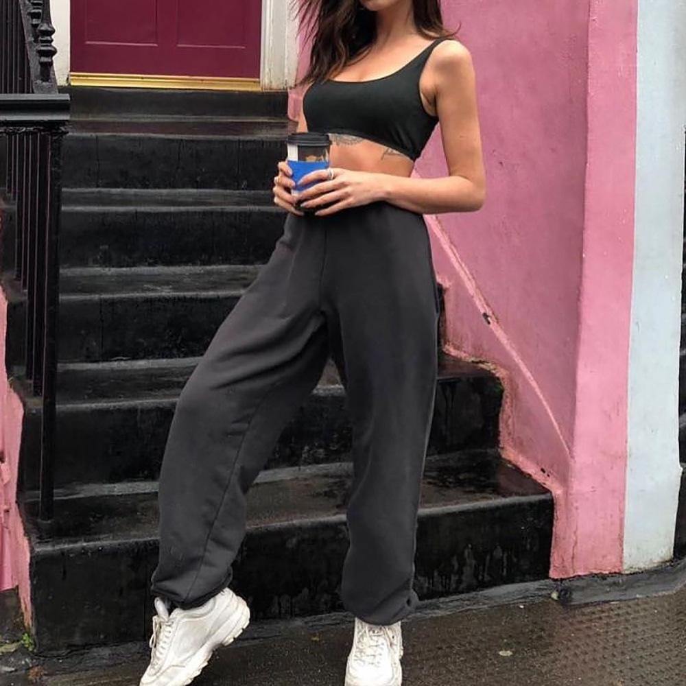 Women Streetwear Loose Leggings | Fashionsarah.com