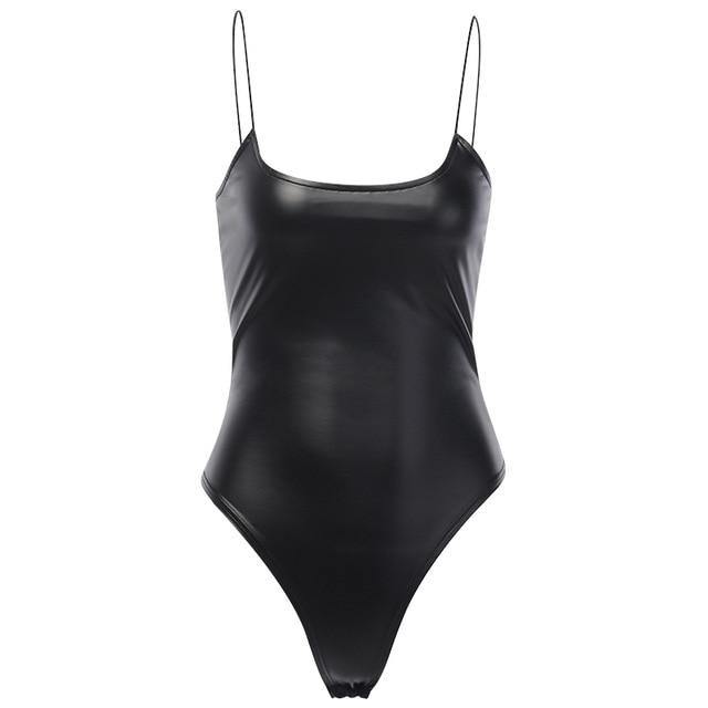 Skinny Leather Bodysuit | Fashionsarah.com