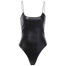Load image into Gallery viewer, Skinny Leather Bodysuit - Fashionsarah.com