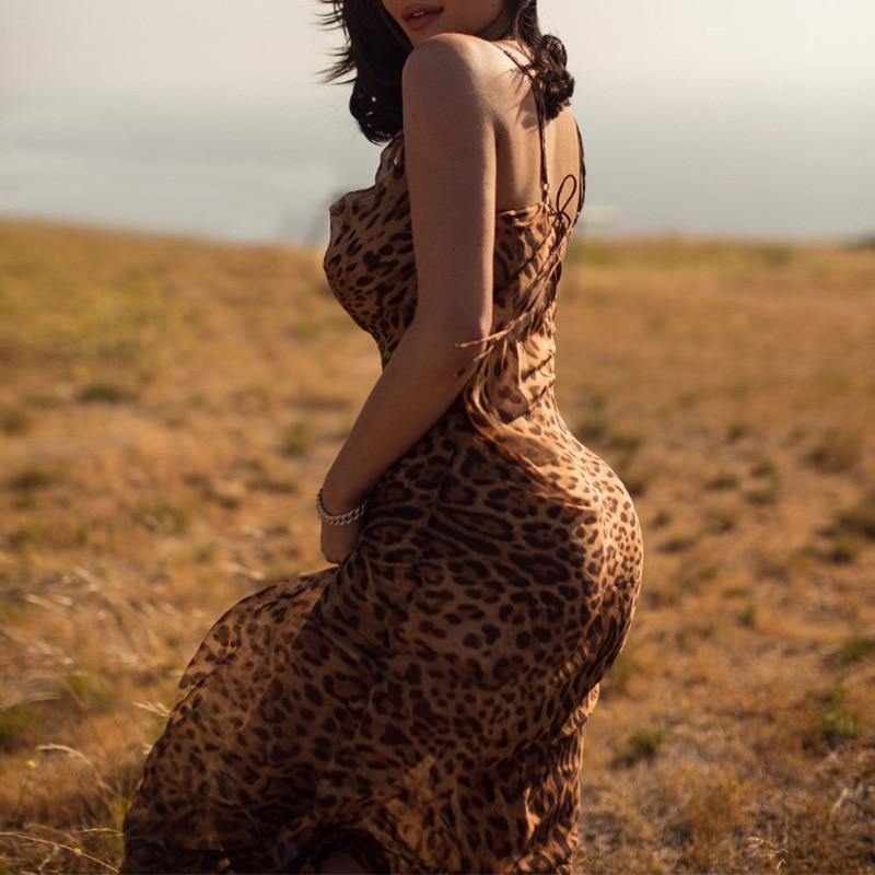 Leopard Maxi Sundress | Fashionsarah.com