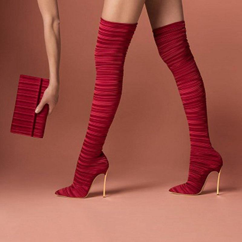 Fashionsarah.com Stretch Thigh Boots
