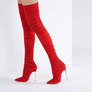 Stretch Thigh Boots - Fashionsarah.com